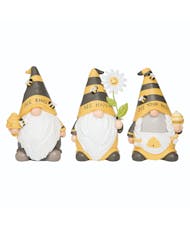 Bee Gnome Figures - 3 Piece