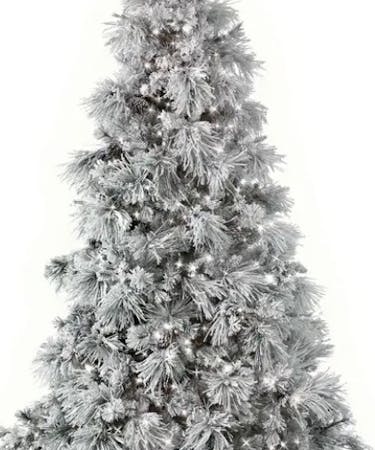 LED Flocked Bear Mountain - Artificial Christmas Tree