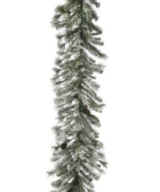 9 Frosted Alaskan Garland Artificial