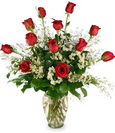 One Dozen Roses - Color Choices Available