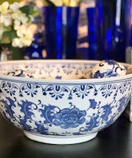 Chinoiserie Low Round Bowl