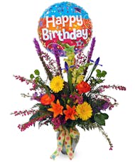 Birthday Bash Bouquet - Includes Balloon