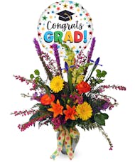 Graduation Bash Bouquet - Includes Balloon