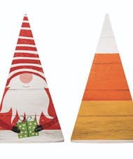 Reversible Candy Corn / Gnome Decor